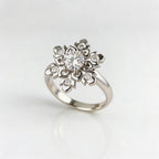 Minimalist Micro-Pavé Round Zirconia Ring