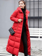 Warm Longline Winter Coat with a Full-Length Silhouette