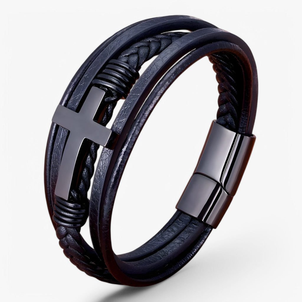 Roestvrijstalen schakelarmband met stevig gewicht