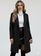 Timeless Tailored Coat with a Clean Longline Silhouette