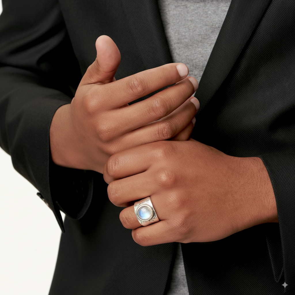 Boho maansteenring