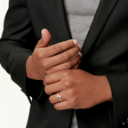 Adjustable Embrace Ring in Silver Tone