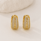 Gold-Plated Bohemian Turquoise Bead Earrings