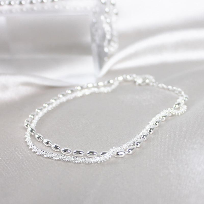 Silver-Tone Zirconia Bracelet