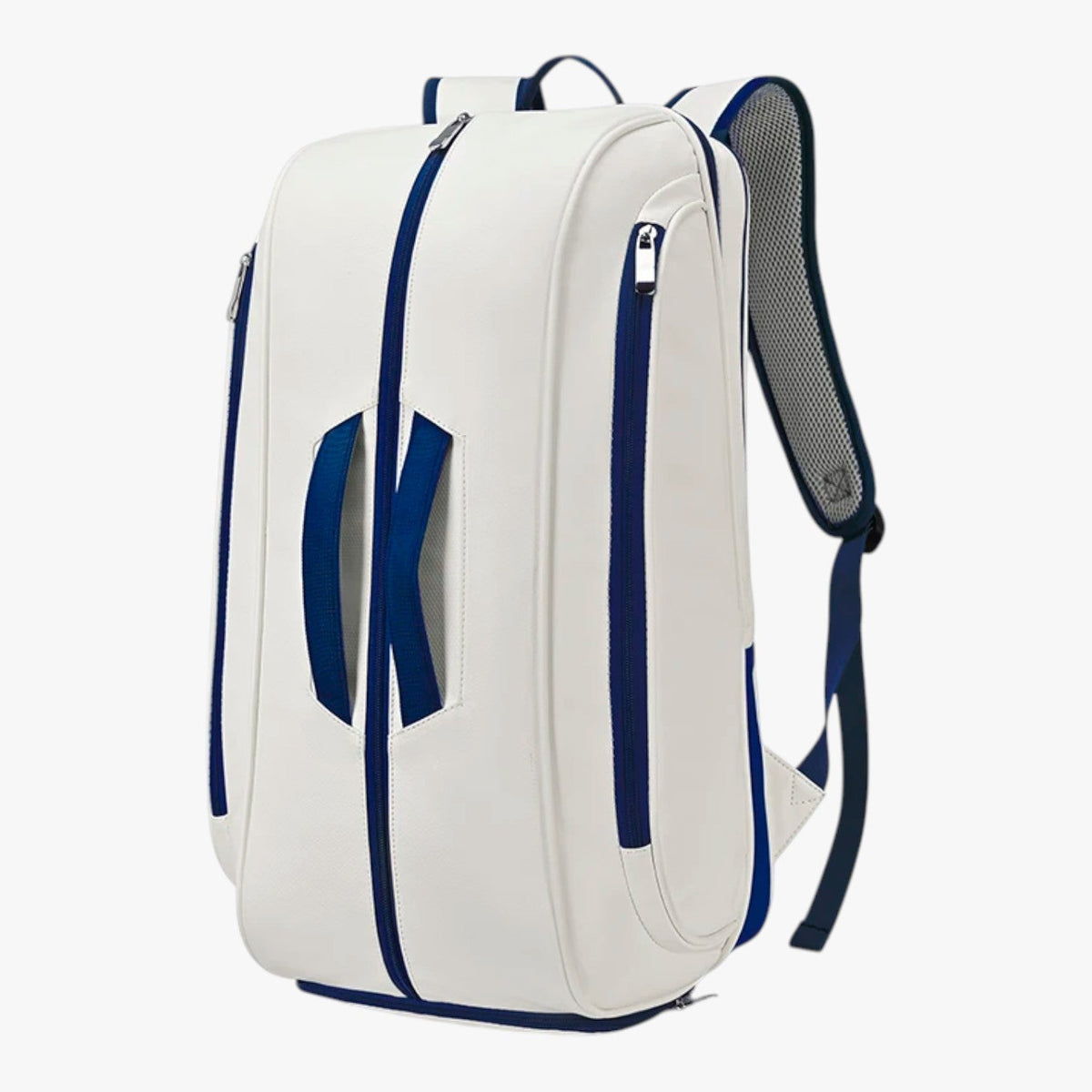 Water-Resistant PU Tennis Backpack with Sealed Shoe Compartment