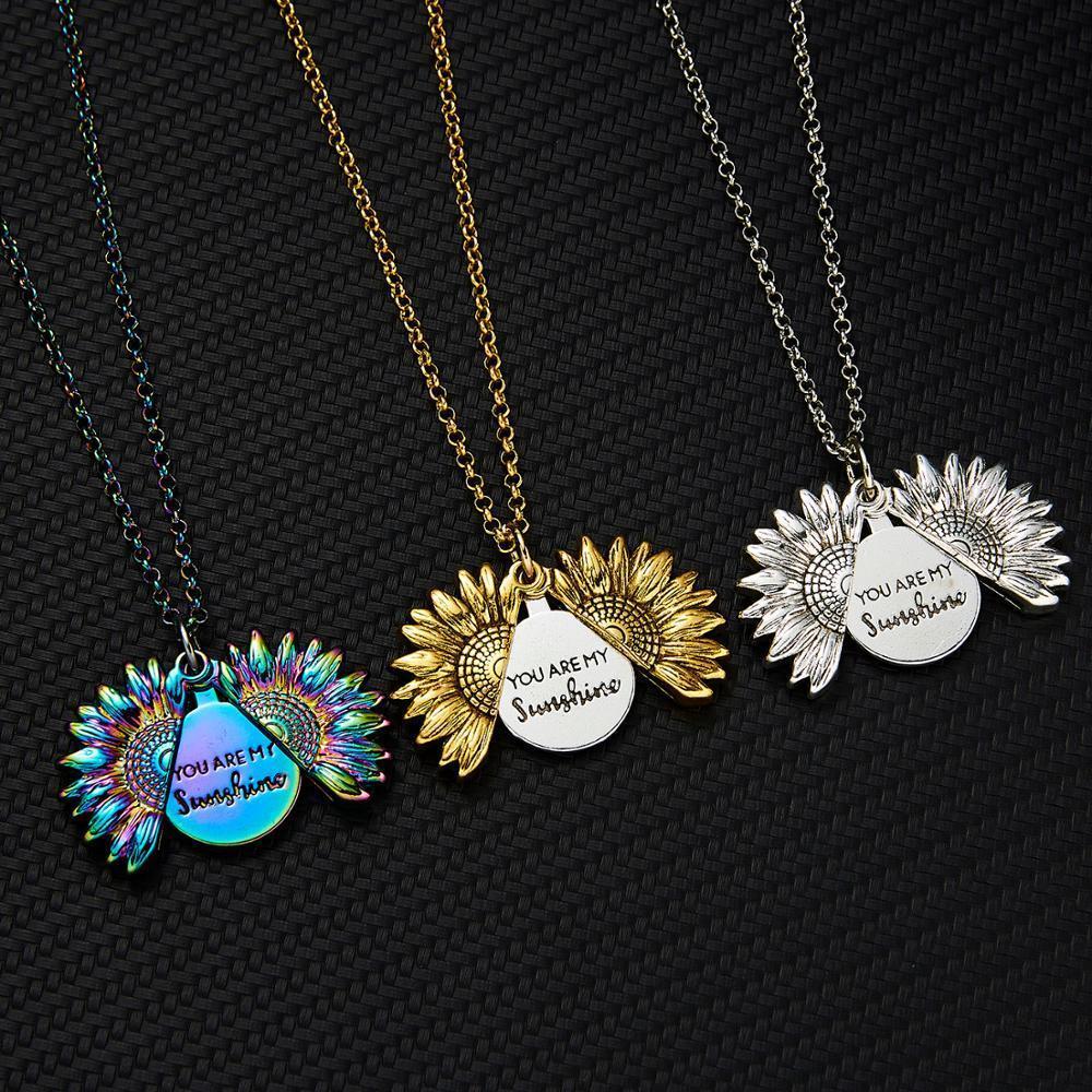 Ketting met zonnebloemhanger