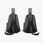 Water-Repellent Sling Shoulder Bag with External USB Port