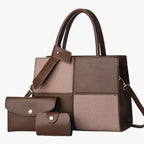 Retro Water-Repellent Large Tote Bag with Laptop Space
