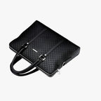 Ruime, hoogwaardige leren laptoptas voor heren