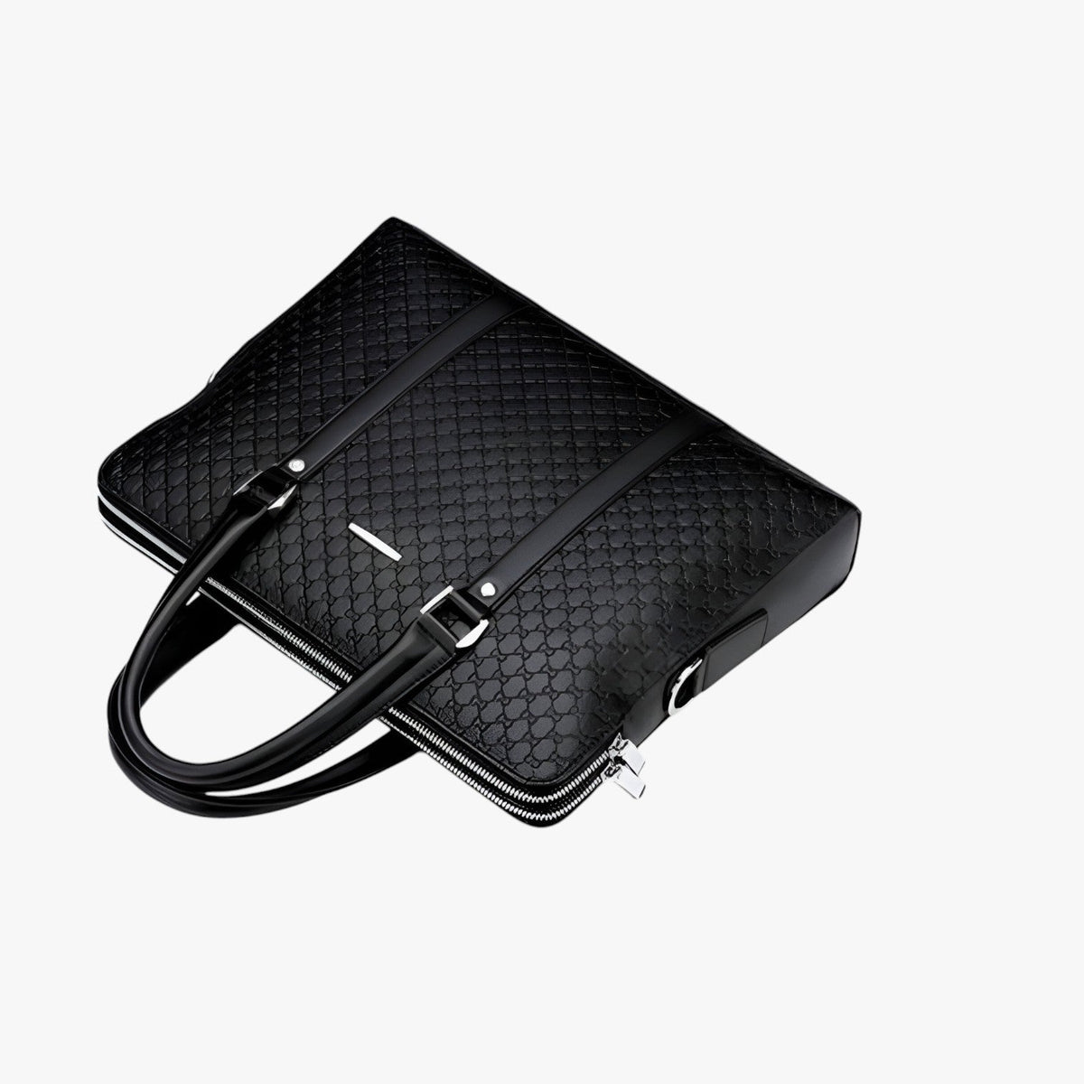 Ruime, hoogwaardige leren laptoptas voor heren