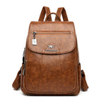 Soft Premium Vintage Leather Travel Backpack