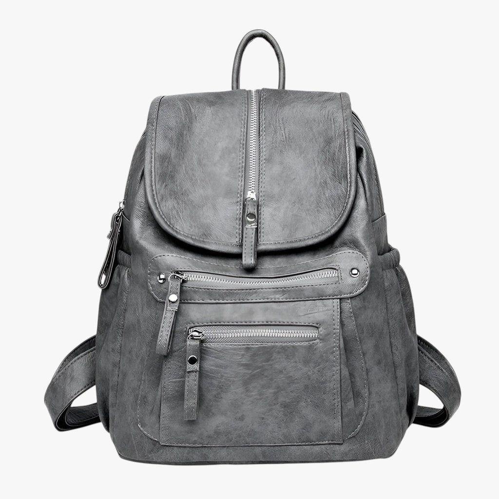 Soft Vintage-Style Leather Backpack for Women