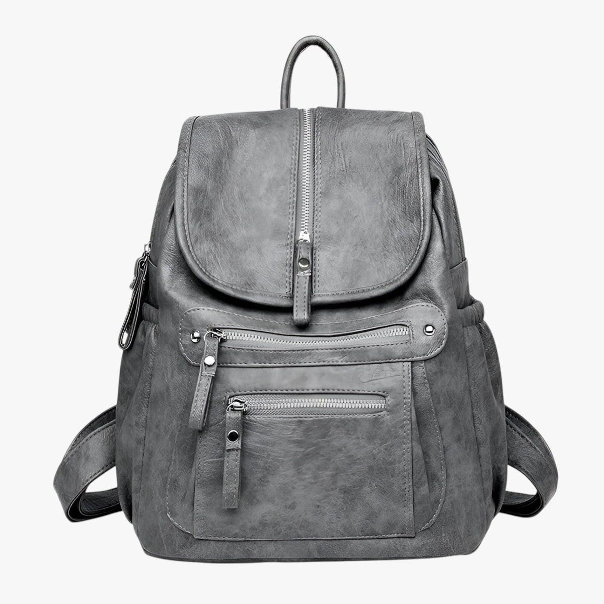 Soft Vintage-Style Leather Backpack for Women