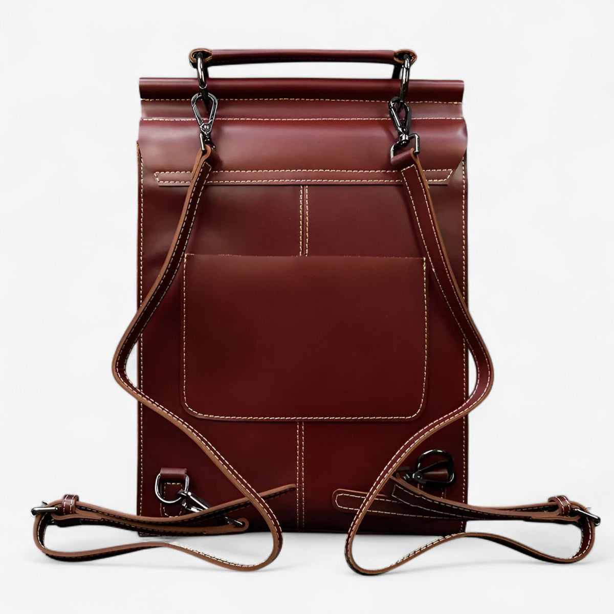 Genuine Leather Women's Backpack for School and Laptop