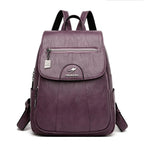Soft Premium Vintage Leather Travel Backpack