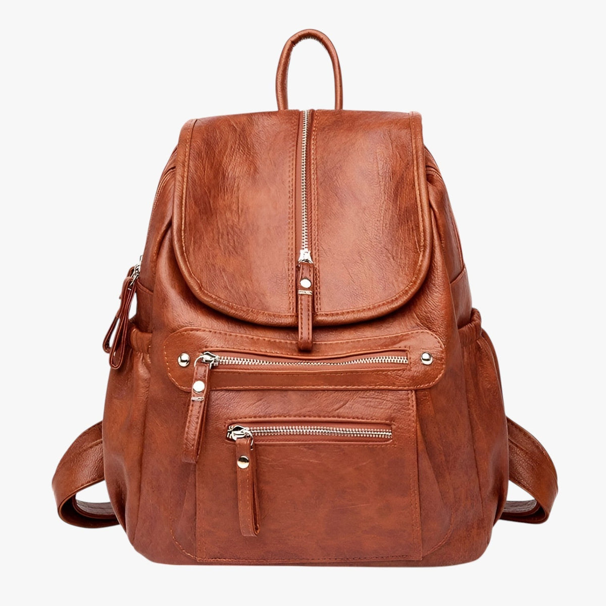Soft Vintage-Style Leather Backpack for Women