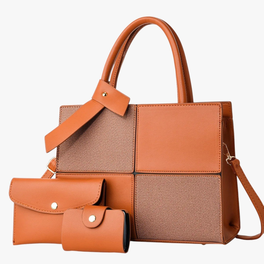Retro Water-Repellent Large Tote Bag with Laptop Space