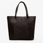 Genuine Leather Handbag with Detachable Clutch