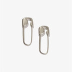 Curved Clip Earrings in Three Tones