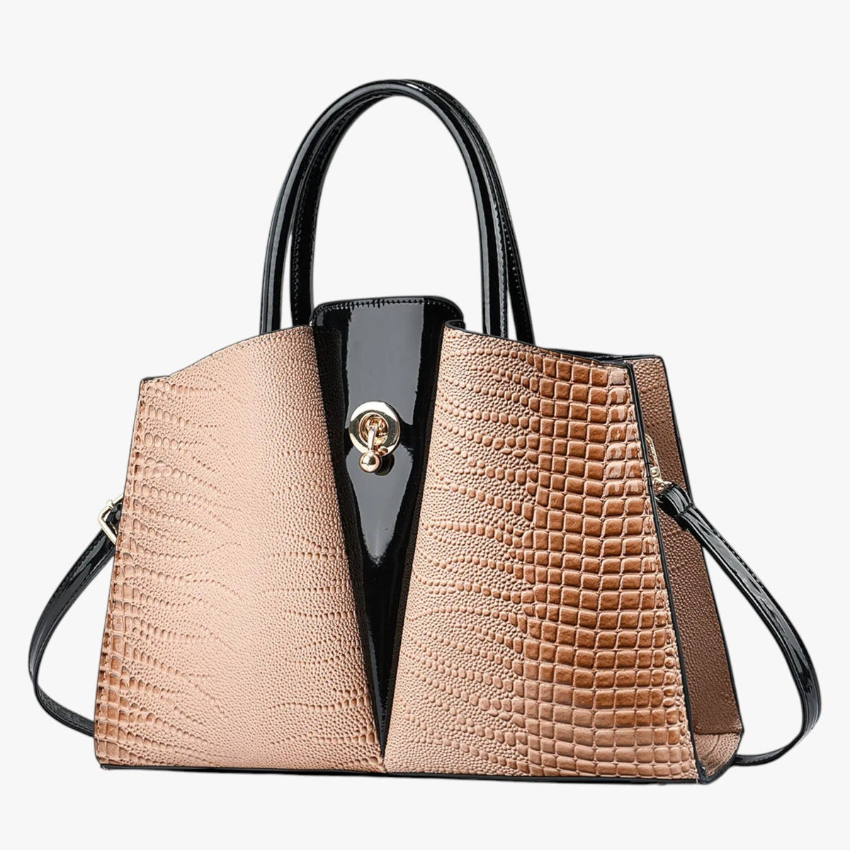 Women's Spacious Structured Tote Bag with Compartments