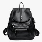 Soft Vintage-Style Leather Backpack for Women
