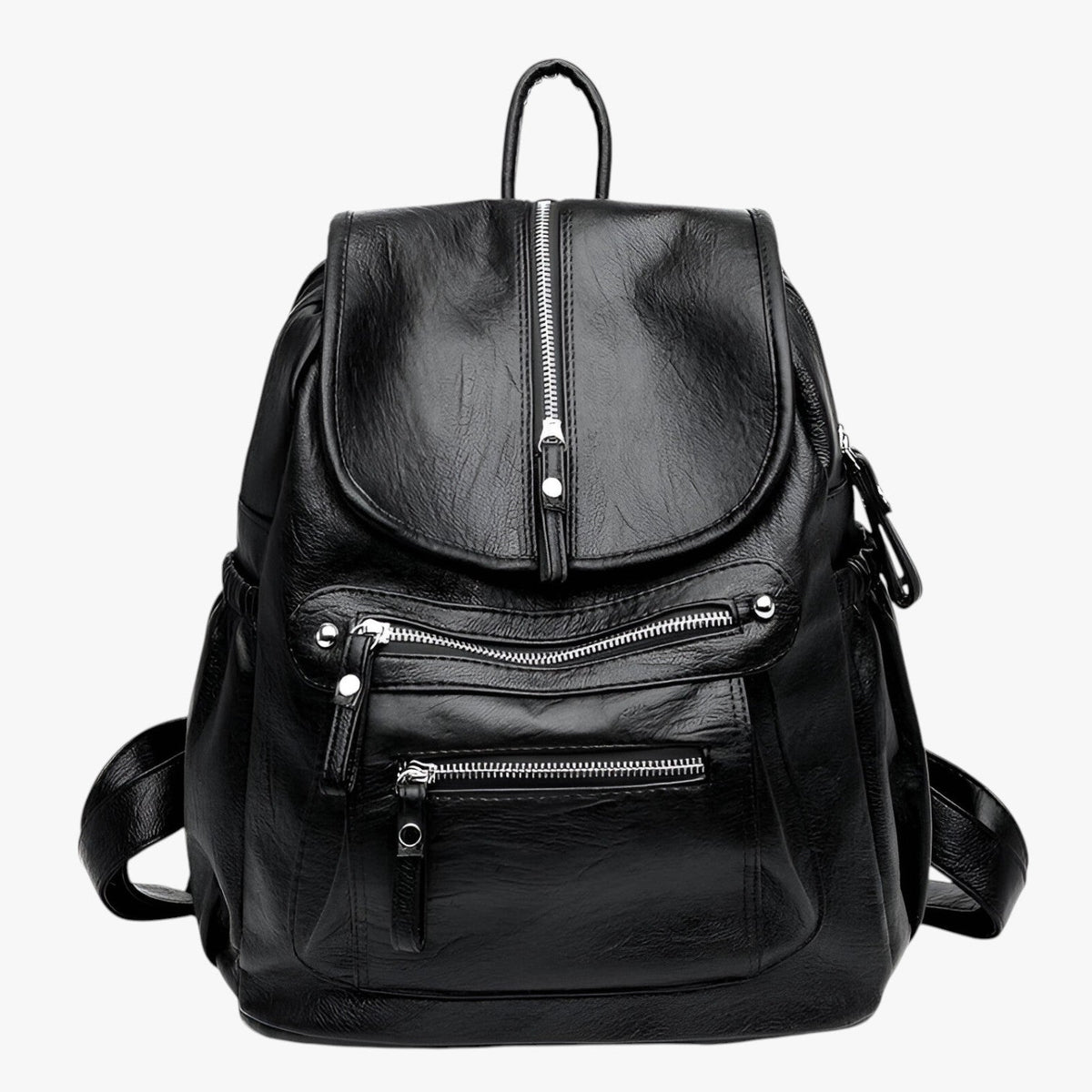 Soft Vintage-Style Leather Backpack for Women