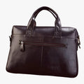 Men's Genuine Ox Leather Laptop Briefcase Shoulder Bag