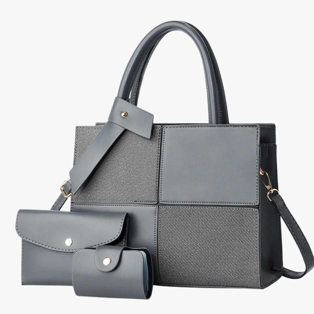 Retro Water-Repellent Large Tote Bag with Laptop Space