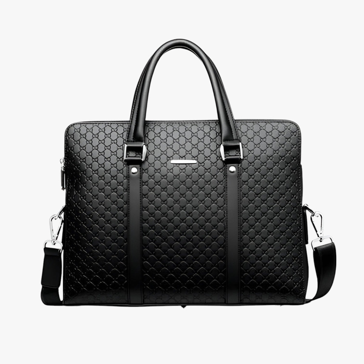 Ruime, hoogwaardige leren laptoptas voor heren
