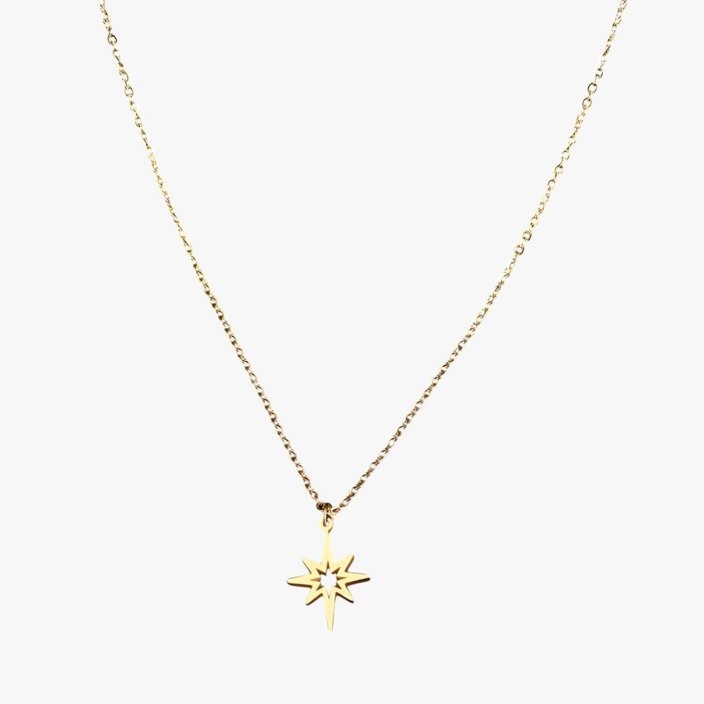 Ketting met sterhanger van roestvrij staal