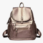 Soft Vintage-Style Leather Backpack for Women