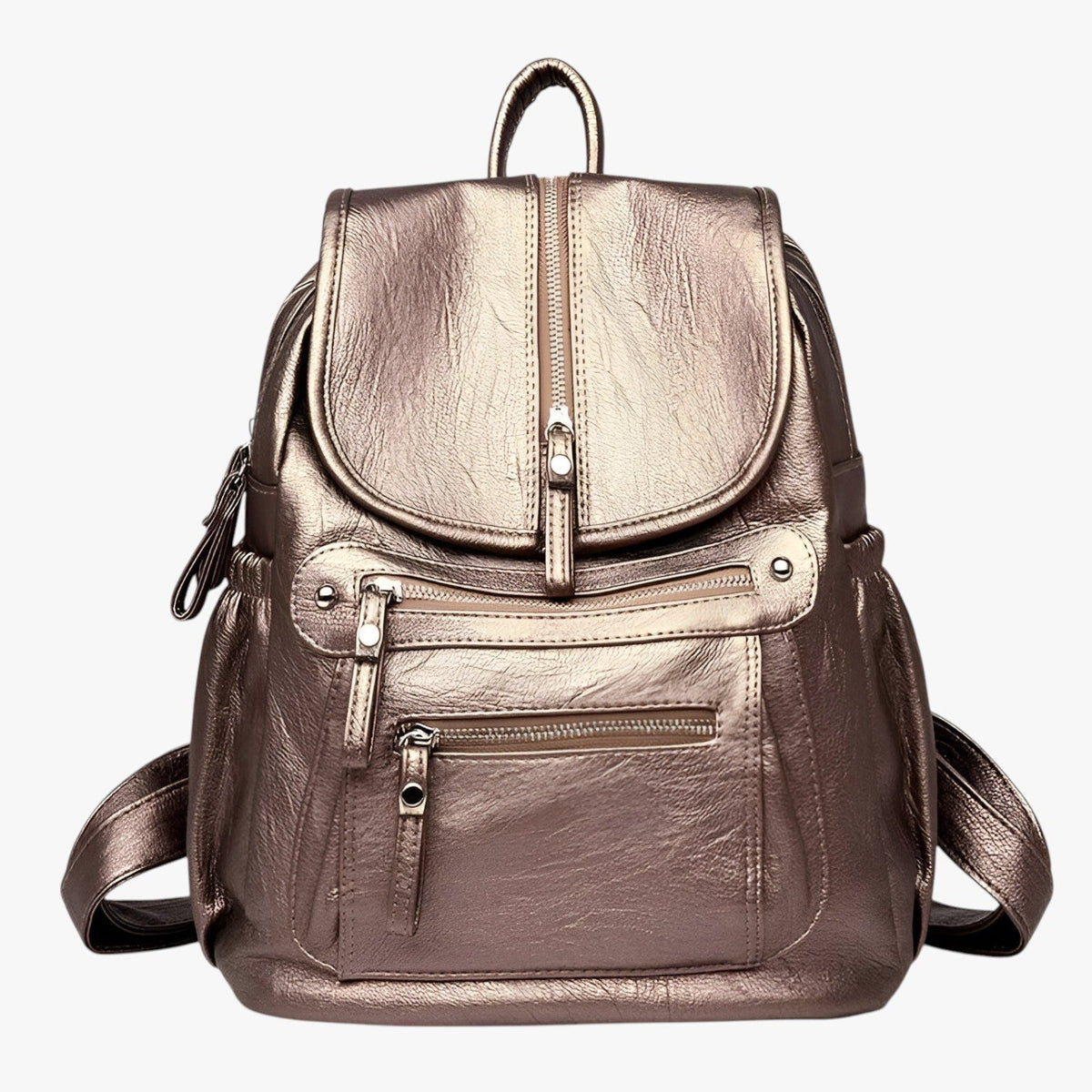 Soft Vintage-Style Leather Backpack for Women