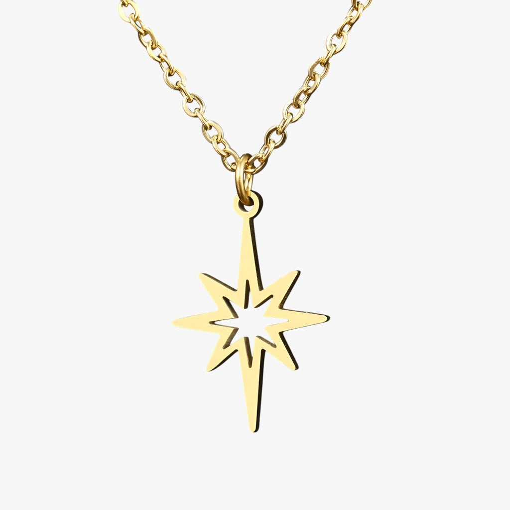 Ketting met sterhanger van roestvrij staal