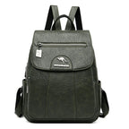 Soft Premium Vintage Leather Travel Backpack