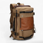 Large Waterproof Camping and Hiking Backpack in Coyote Brown
