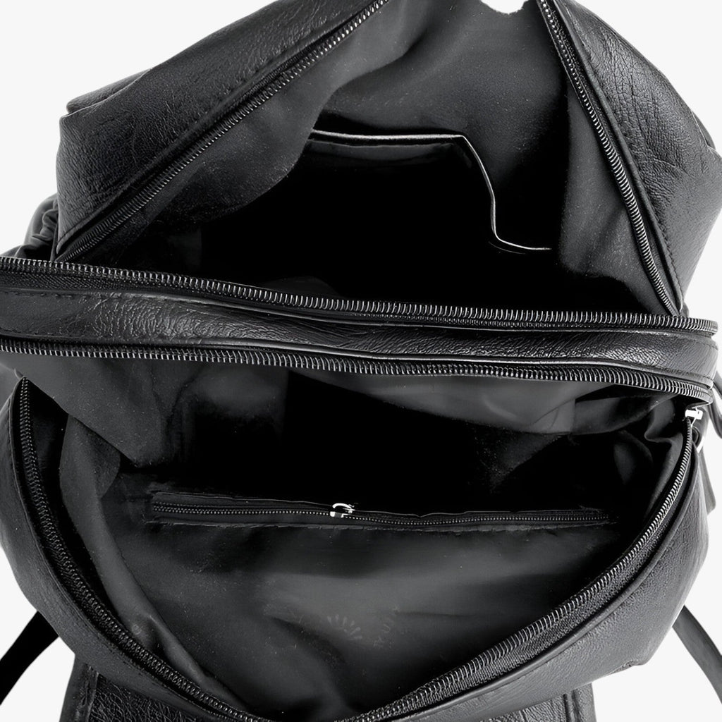 Soft Vintage-Style Leather Backpack for Women
