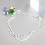 Silver-Tone Zirconia Bracelet
