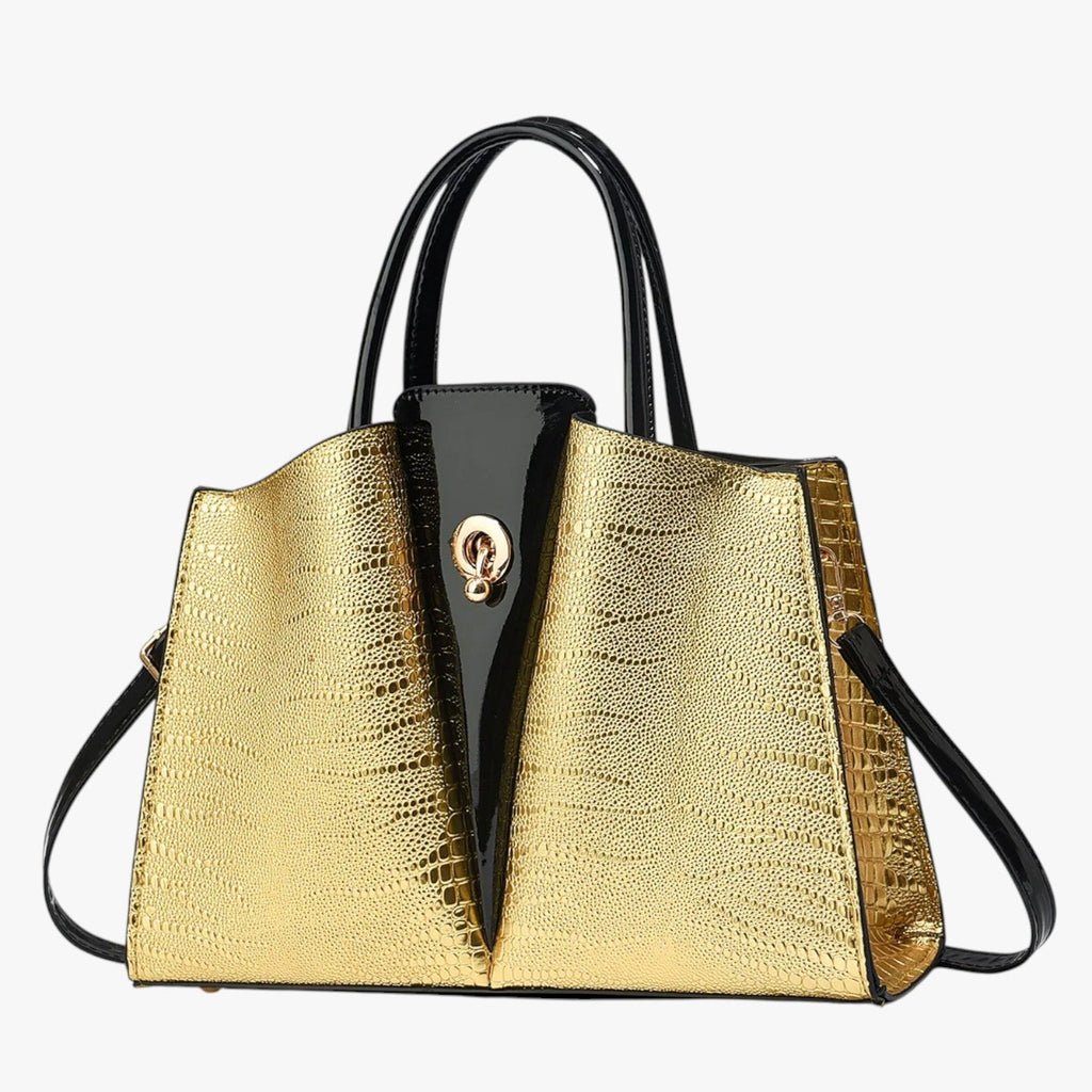 Women's Spacious Structured Tote Bag with Compartments