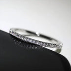 Minimalist Zirconia Ring in Three Metal Tones
