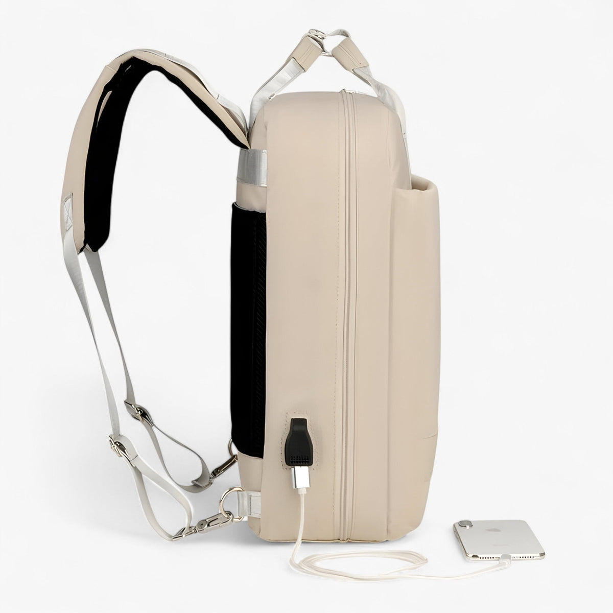 Anti-Theft Backpack with Hidden Back Zips