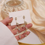 Cubic Zirconia Earrings in Two Tones