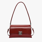 Embossed Glossy Shell Bag with Luxurious Finish