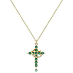 Cross and Crown Necklace in Many Finishes