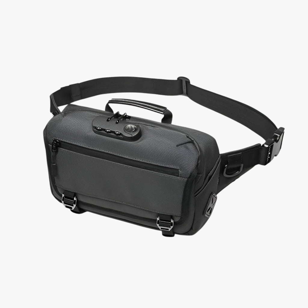 Water-Resistant Anti-Theft Belt Bag with USB Charging Port