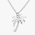 Ketting met palmboomhanger aan een fijne schakel