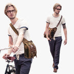 Men's Lightweight Vintage Nylon Messenger Bag