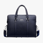 Ruime, hoogwaardige leren laptoptas voor heren
