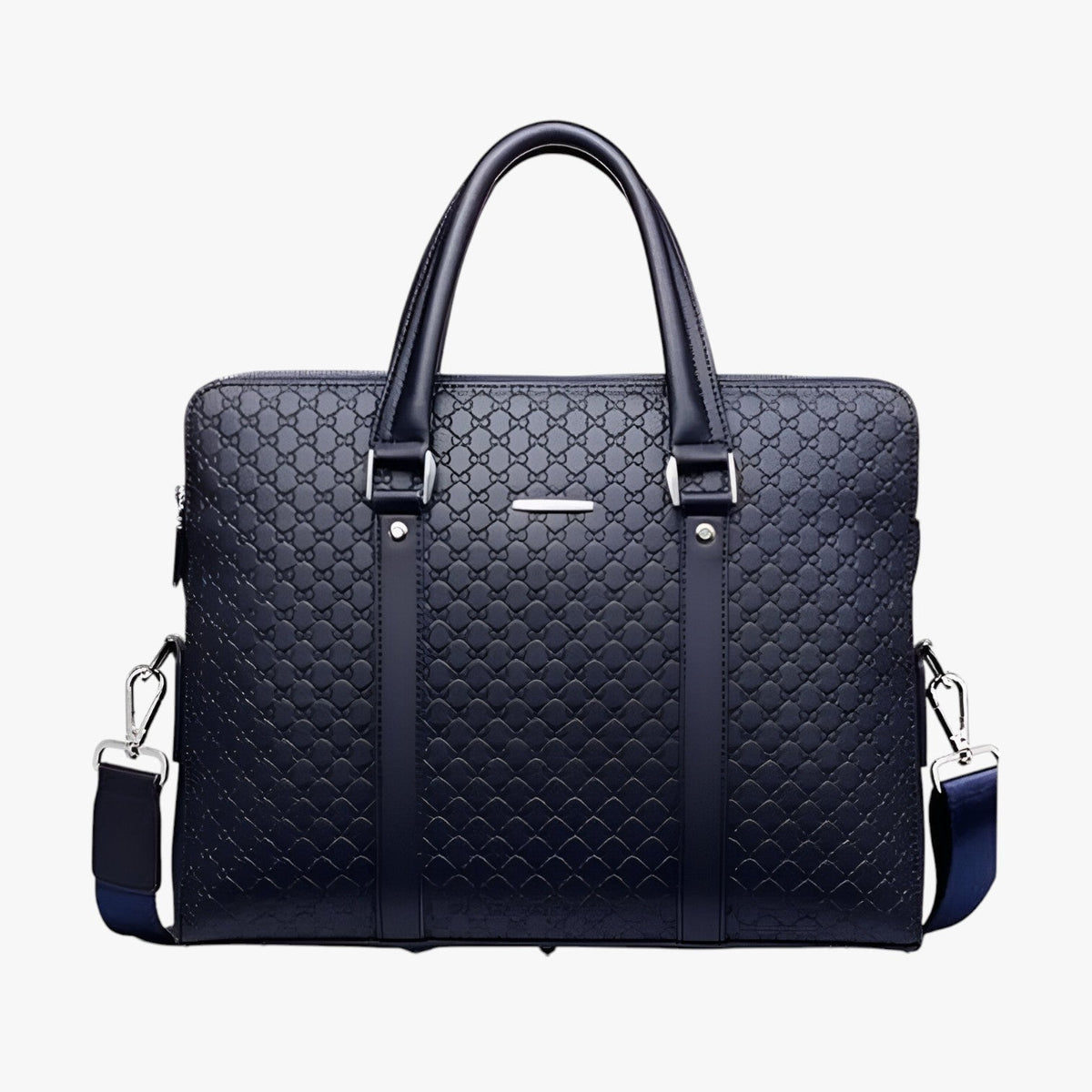 Ruime, hoogwaardige leren laptoptas voor heren