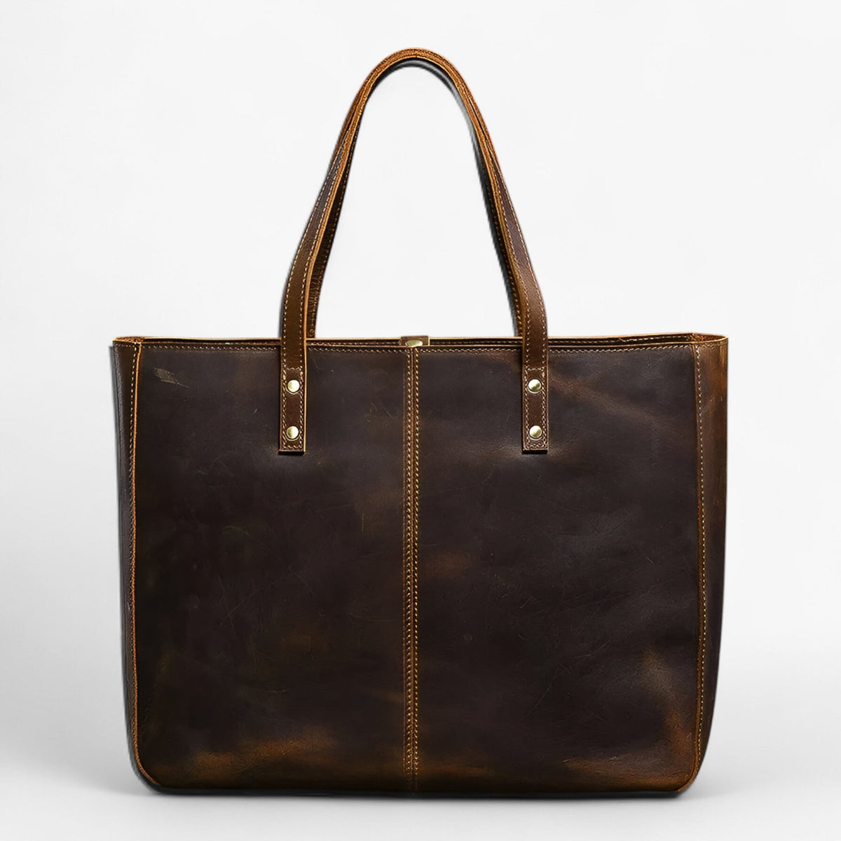 Women's Large-Capacity Vintage Leather Tote Bag