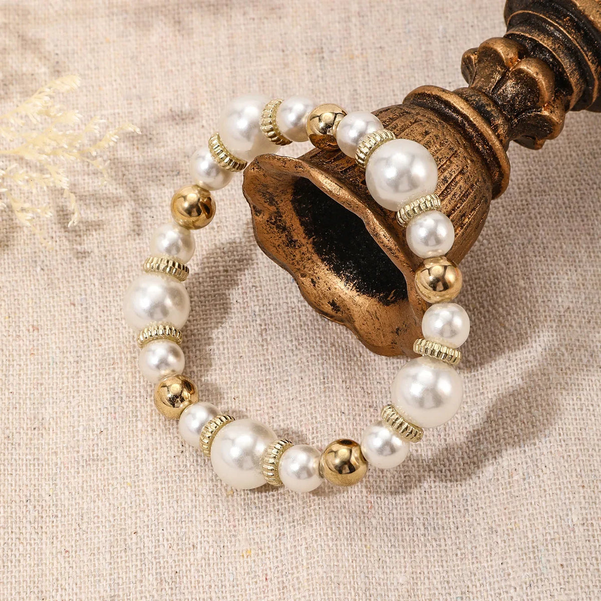 Pearl Bracelet Collection with Heart Details